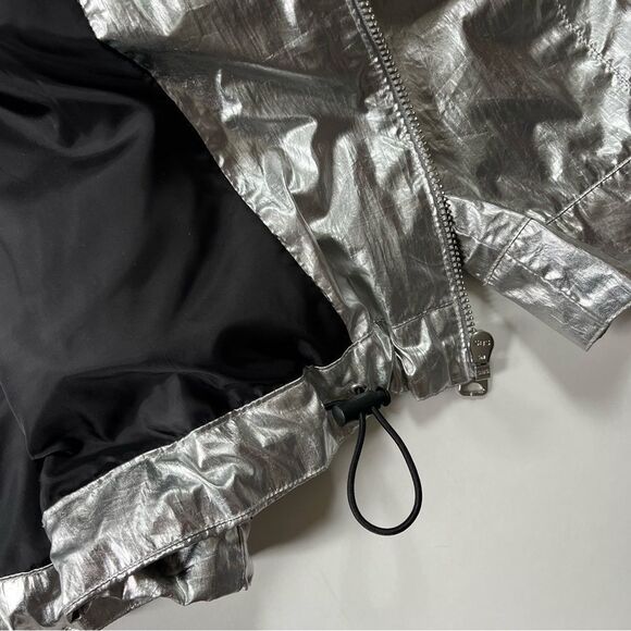 MAJE BOOMER METALLIC WINDBREAKER JACKET IN MULTI 38 - Picture 8 of 15